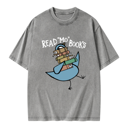 Pagewings Read More Books Unisex Washed T-shirt