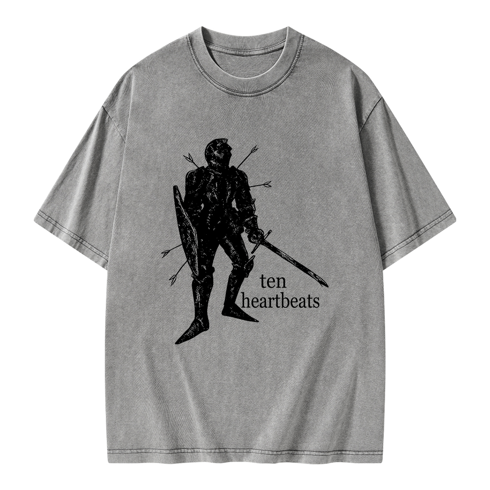 Pagewings Ten Heartbeats Unisex Washed T-shirt