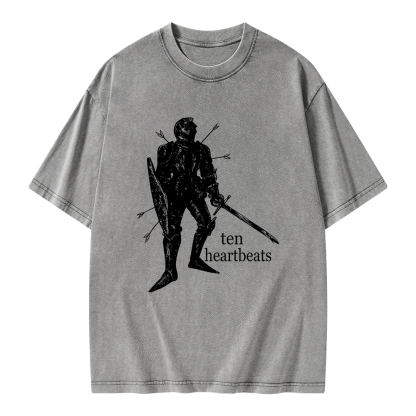 Pagewings Ten Heartbeats Unisex Washed T-shirt