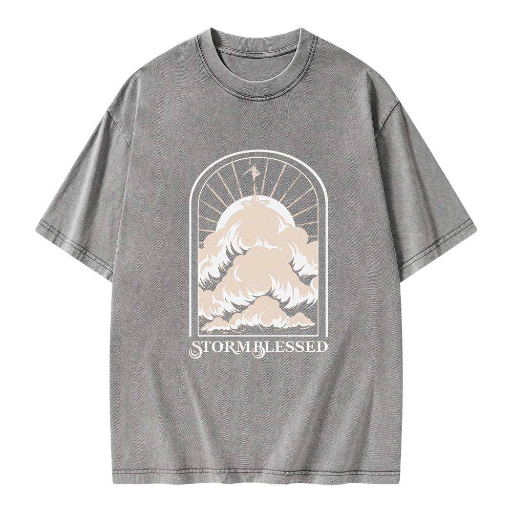 Pagewings Stormblessed Unisex Washed T-shirt