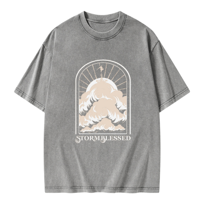 Pagewings Stormblessed Unisex Washed T-shirt