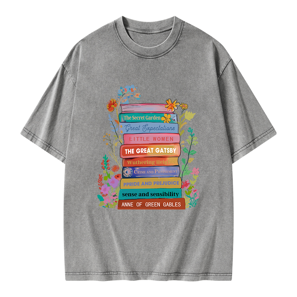 Pagewings Personalized Book Name Unisex Washed T-shirt