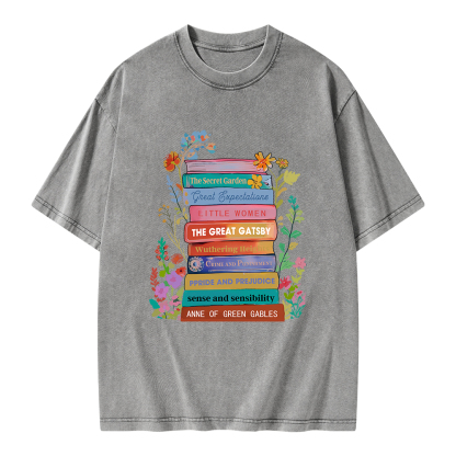 Pagewings Personalized Book Name Unisex Washed T-shirt