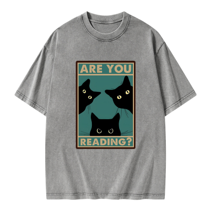 Pagewings Are You Reading Unisex Washed T-shirt