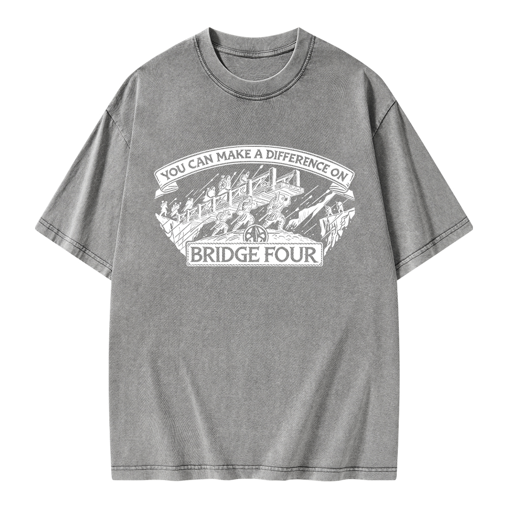Pagewings Bridge Four Unisex Washed T-shirt