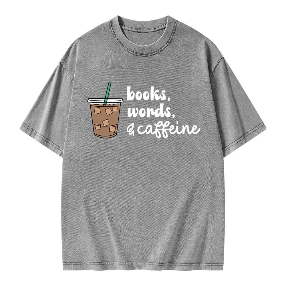 Pagewings Phonemes Graphemes Caffeine Unisex Washed T-shirt