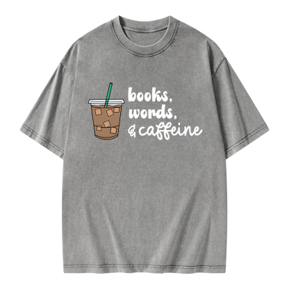 Pagewings Phonemes Graphemes Caffeine Unisex Washed T-shirt
