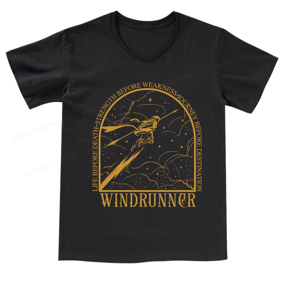 Pagewings Windrunner V-neck T-shirt