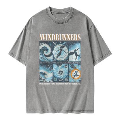 Pagewings Windrunners Unisex Washed T-shirt