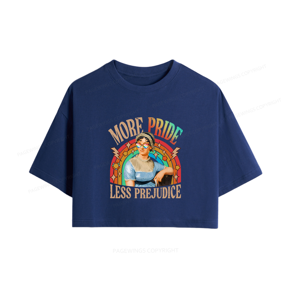 Pagewings More Pride Less Prejudice Women Crop Tops