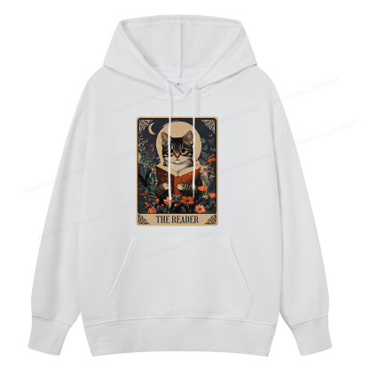 Pagewings The Reader Tarot Card Cat Unisex Classic Hoodie