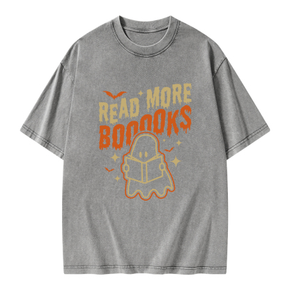 Pagewings Read More Booooks Unisex Washed T-shirt