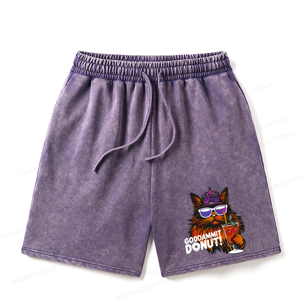 Pagewings Read Sci-Fi Book Unisex Washed Shorts