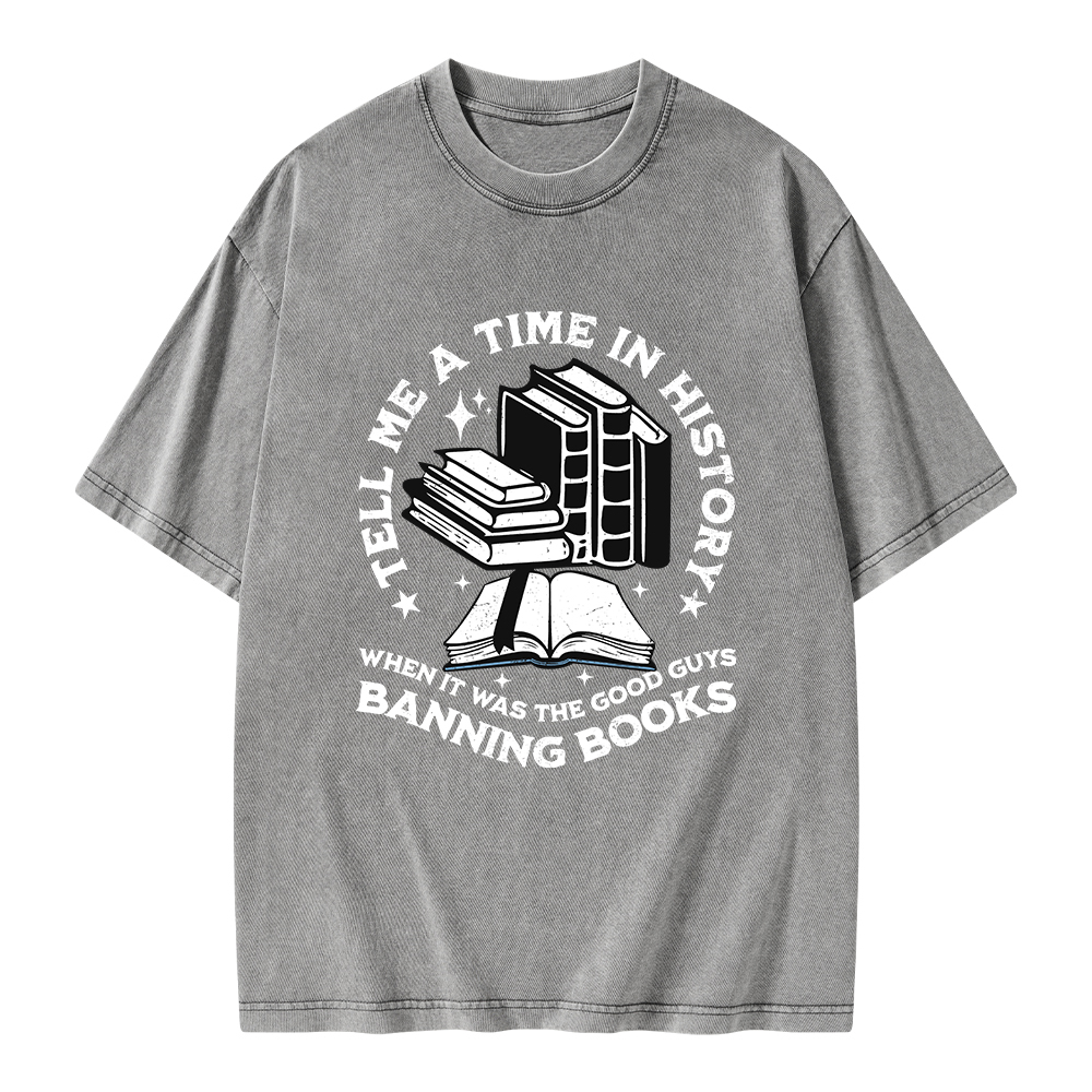 Pagewings When It Was The Good Guys Banning Books Unisex Washed T-shirt