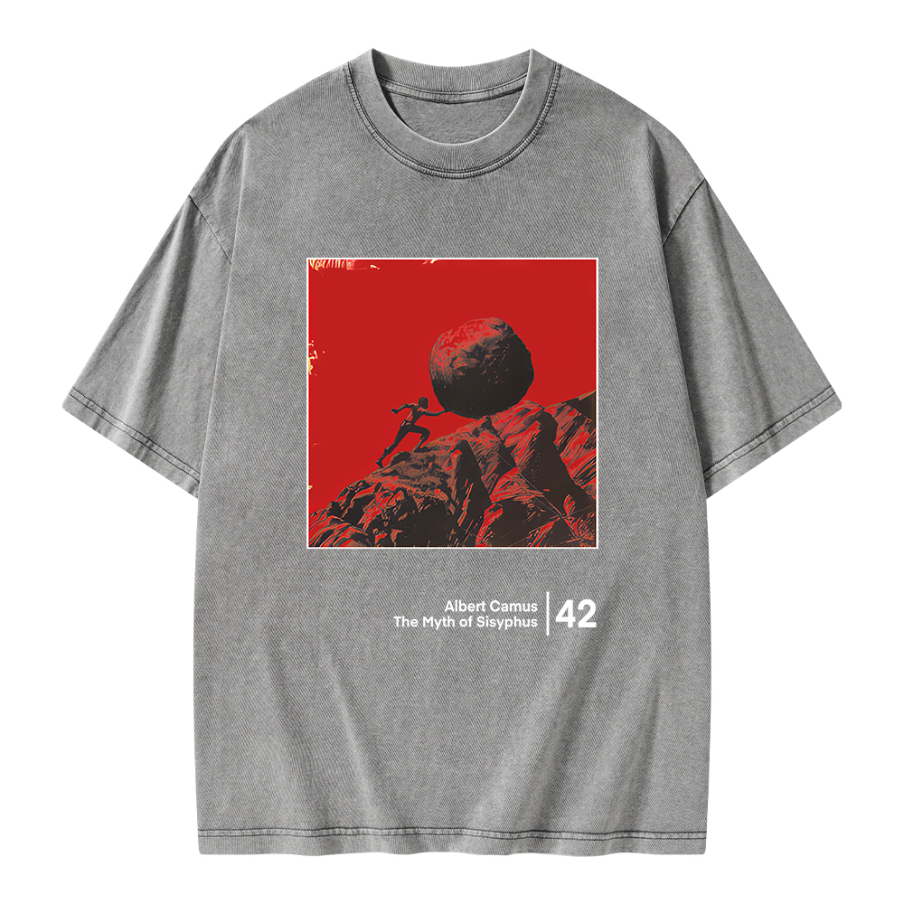 Pagewings Sisyphus Unisex Washed T-shirt