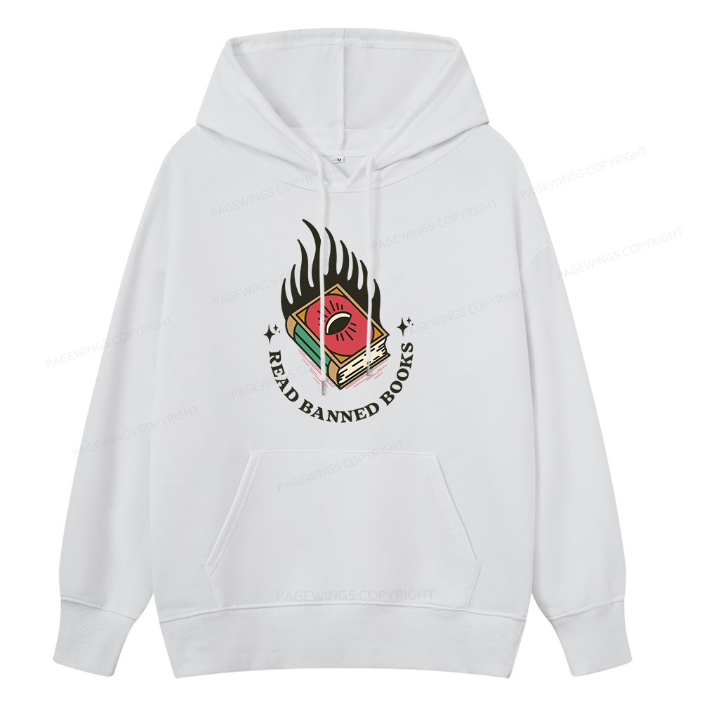 Pagewings Read Banned Books Unisex Classic Hoodie