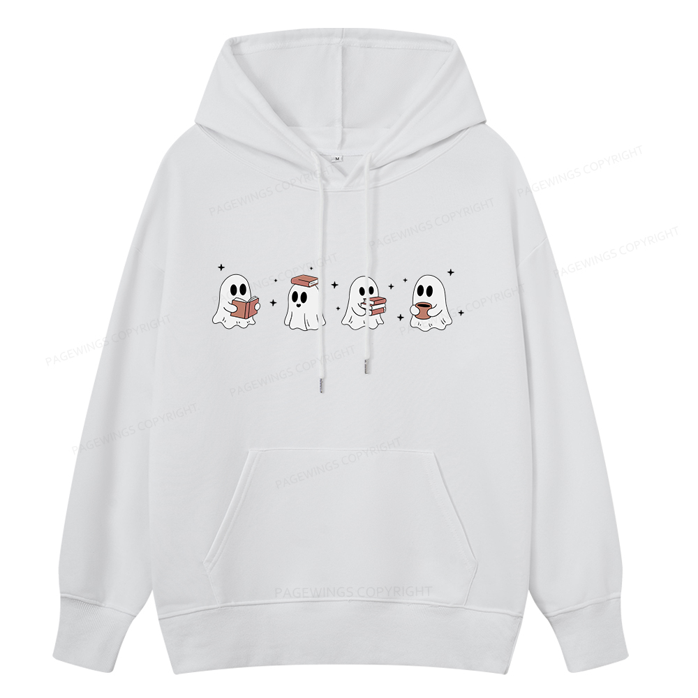 Pagewings Bookish Ghost Unisex Classic Hoodie