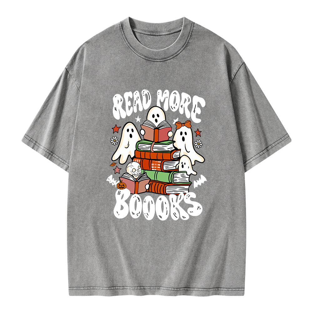 Pagewings Read More Boooks Unisex Washed T-shirt