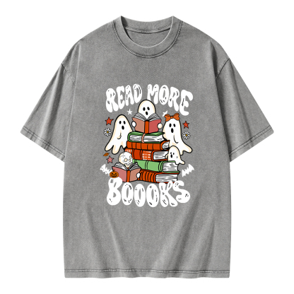 Pagewings Read More Boooks Unisex Washed T-shirt