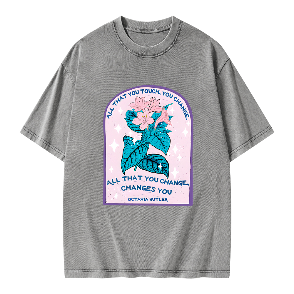 Pagewings All That You Touch, You Change Unisex Washed T-shirt