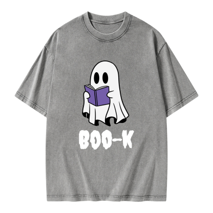 Pagewings Boo-K Unisex Washed T-shirt