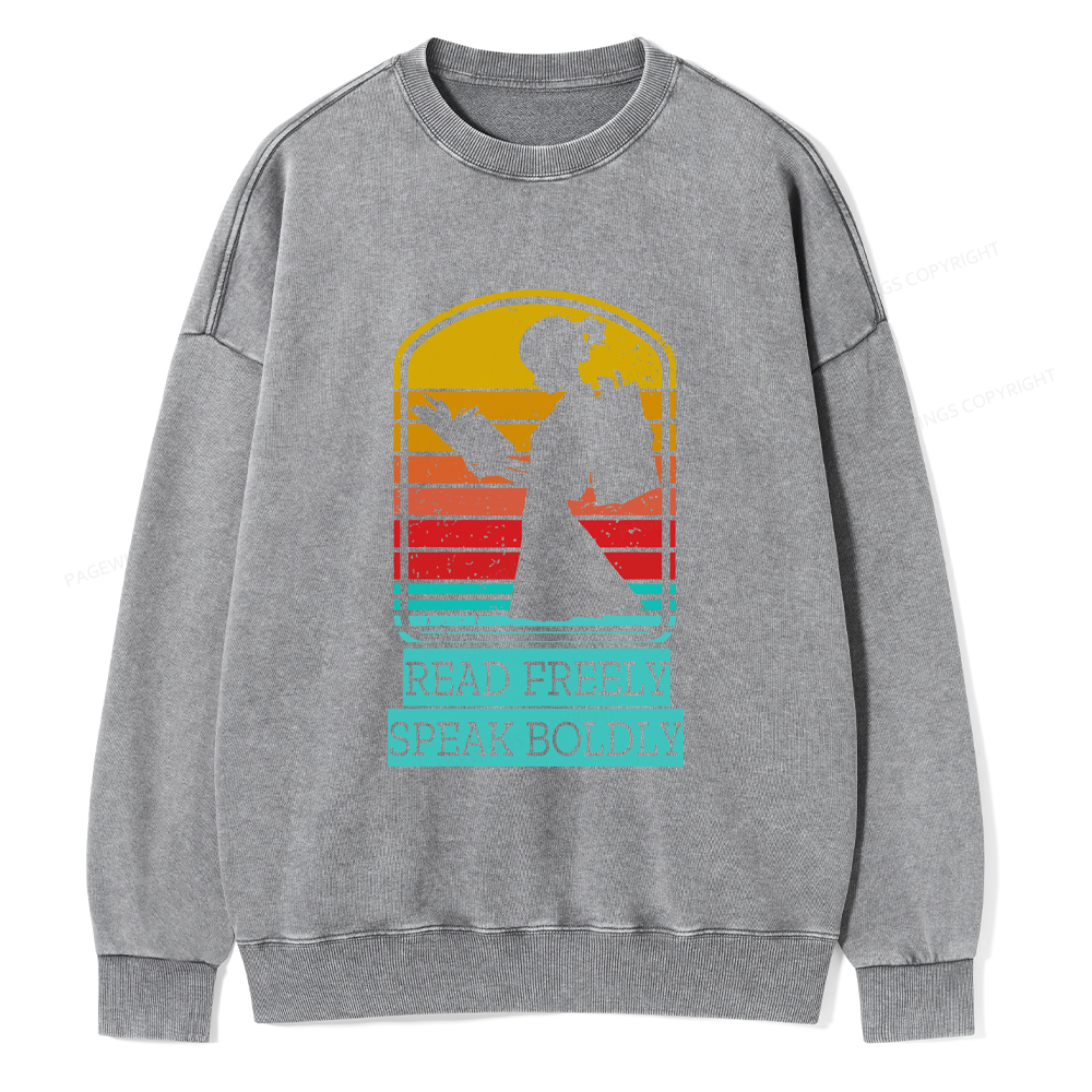 Pagewings Banned books T-Shirt Unisex Washed Sweatshirt