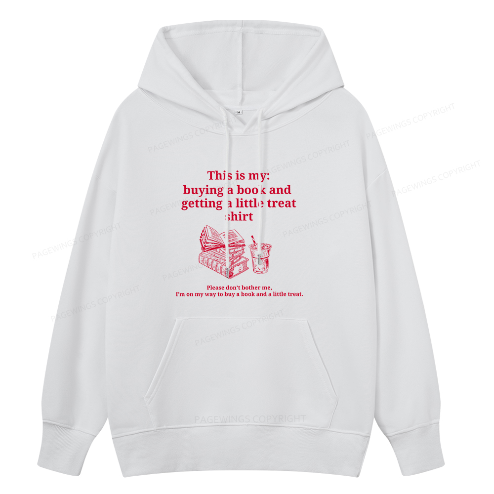 Pagewings Buying A Book And Getting A Little Treat Unisex Classic Hoodie