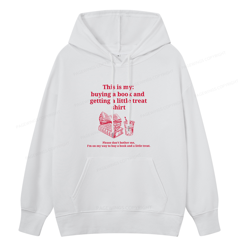 Pagewings Buying A Book And Getting A Little Treat Unisex Classic Hoodie