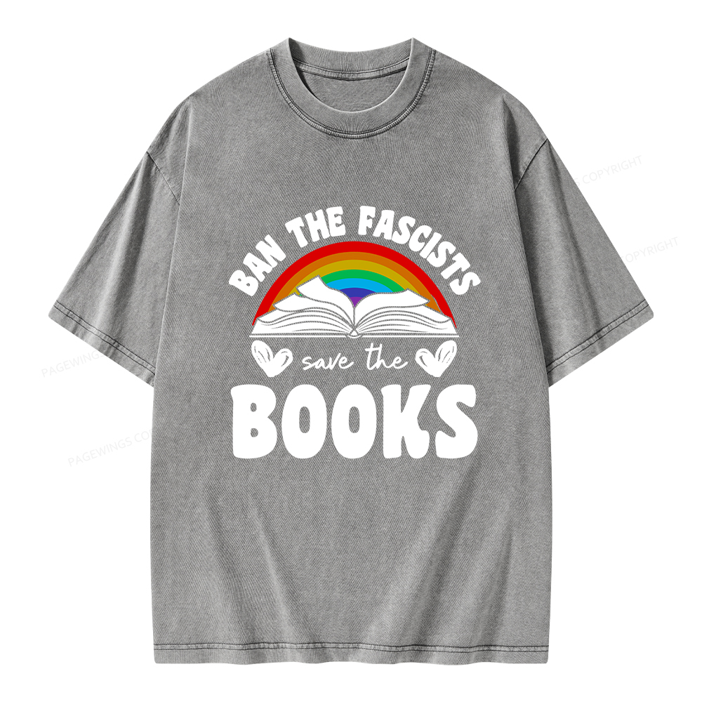 Pagewings Banned books T-Shirt Unisex Washed T-shirt