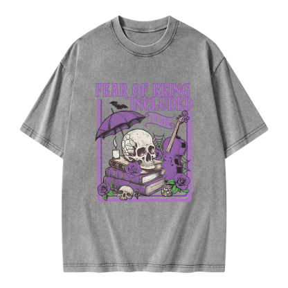 Pagewings Fear Of Being Included FOBI Unisex Washed T-shirt