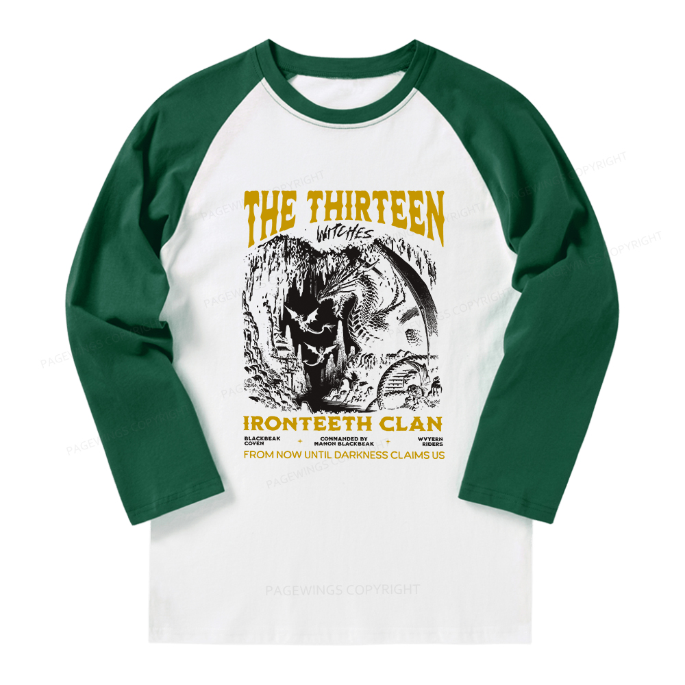 Pagewings The Thirteen Long Sleeve Raglan T-shirt