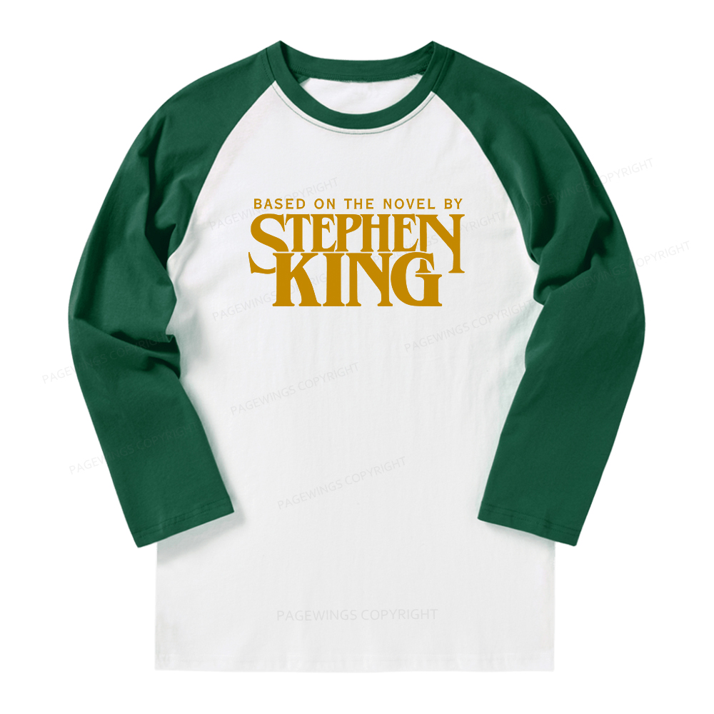 Pagewings Based On A Novel By Stephen King Long Sleeve Raglan T-shirt