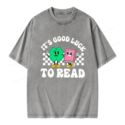 Pagewings St Patricks Day Teacher Shirt  Unisex Washed T-shirt
