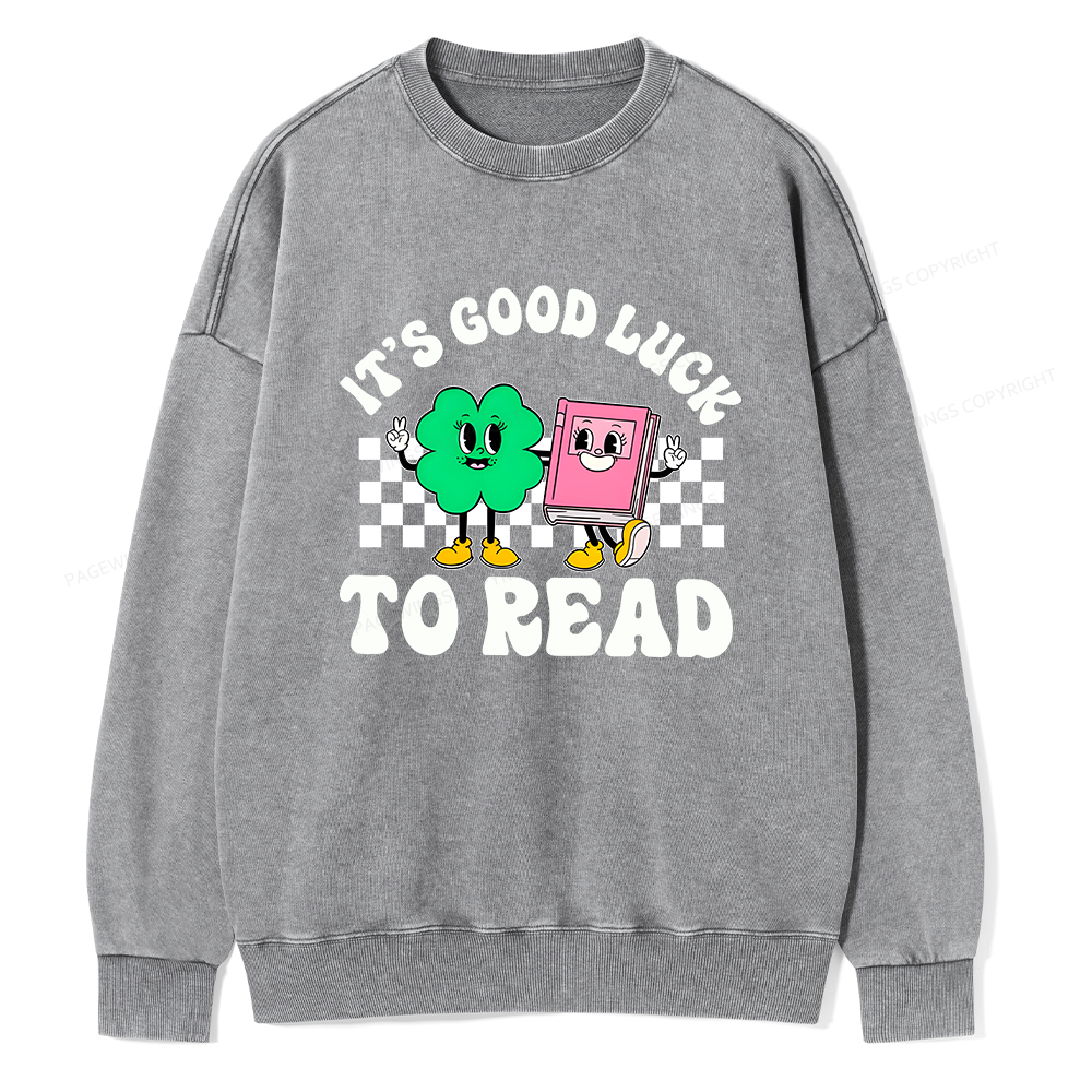 Pagewings St Patricks Day Teacher Shirt  Unisex Washed Sweatshirt