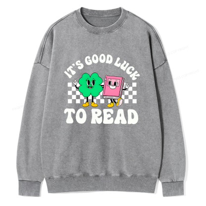 Pagewings St Patricks Day Teacher Shirt  Unisex Washed Sweatshirt