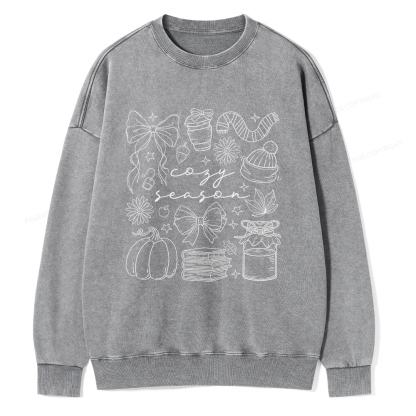 Pagewings Cozy Season Unisex Washed Sweatshirt