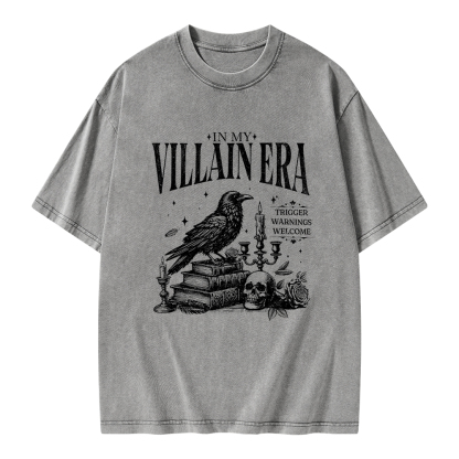 Pagewings Villain Era Unisex Washed T-shirt