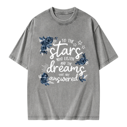 Pagewings To The Stars Unisex Washed T-shirt