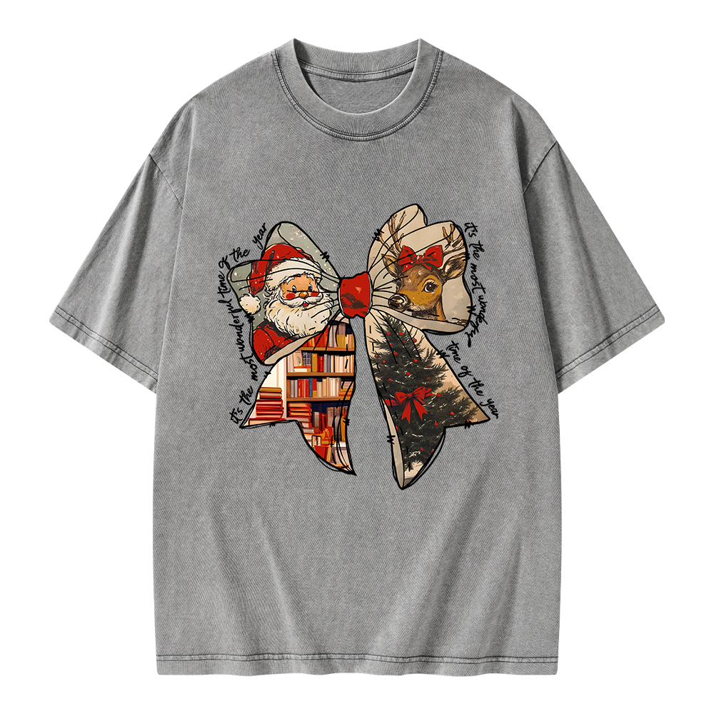 Pagewings It's The Most Wonderful Time Of The Year Unisex Washed T-shirt