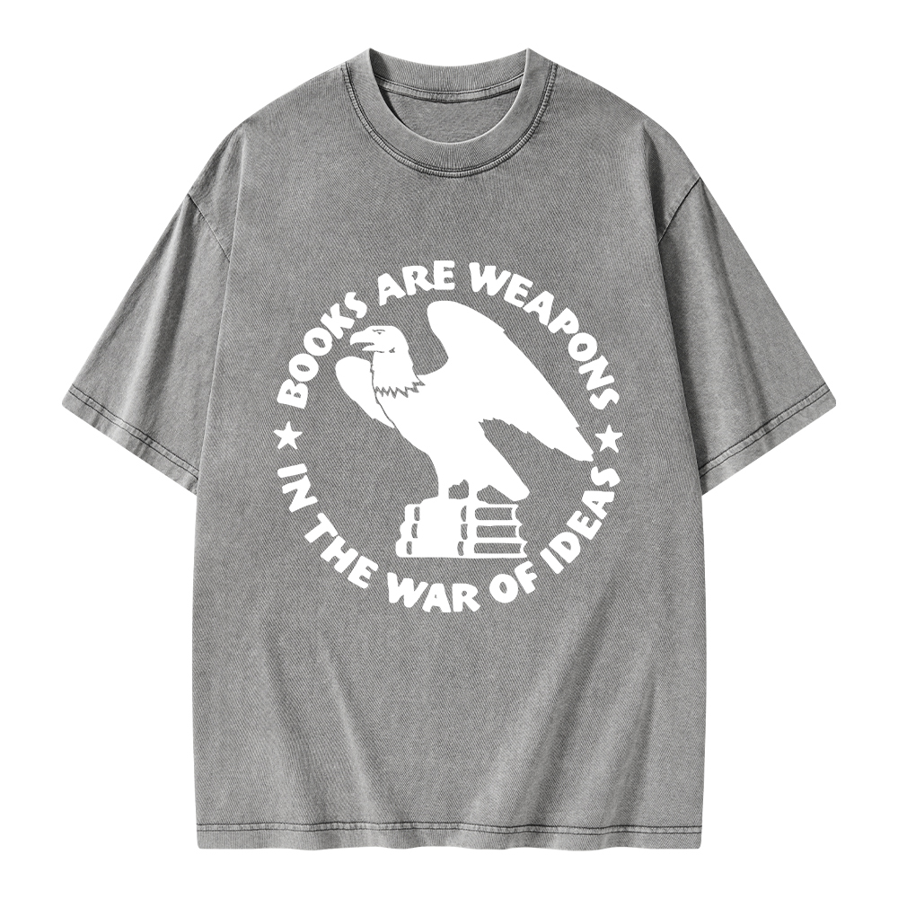 Pagewings Books Are Weapons In The War Of Ideas Unisex Washed T-shirt