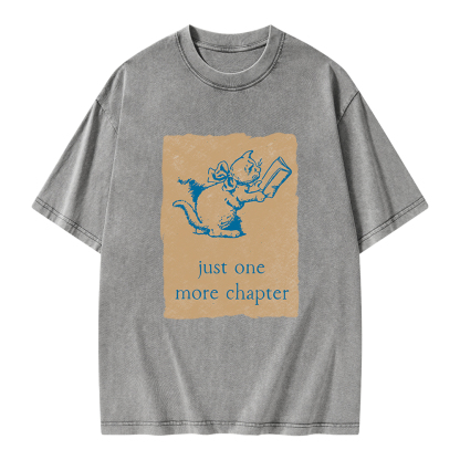 Pagewings Just One More Chapter Unisex Washed T-shirt