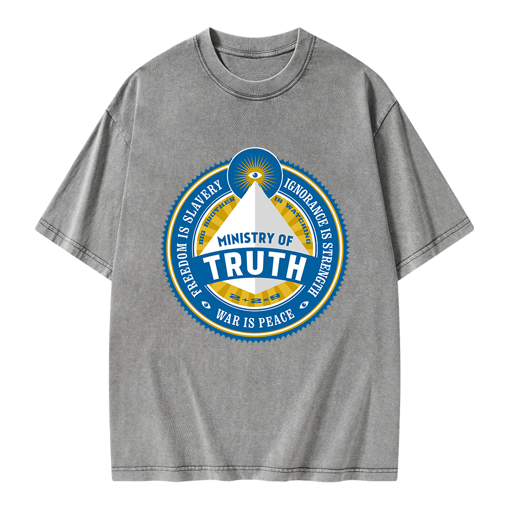 Pagewings Ministry of Truth Unisex Washed T-shirt