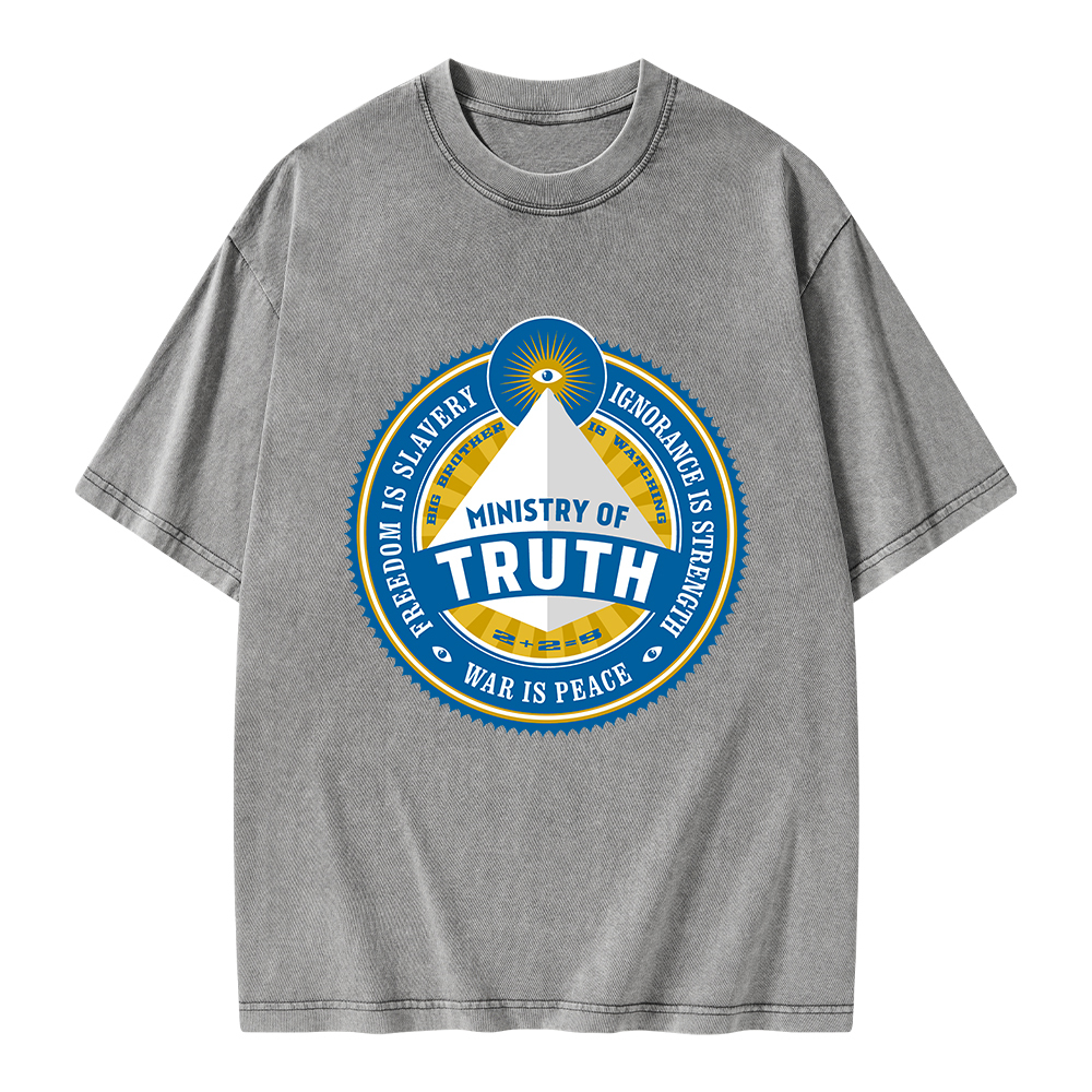 Pagewings Ministry of Truth Unisex Washed T-shirt