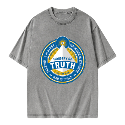 Pagewings Ministry of Truth Unisex Washed T-shirt
