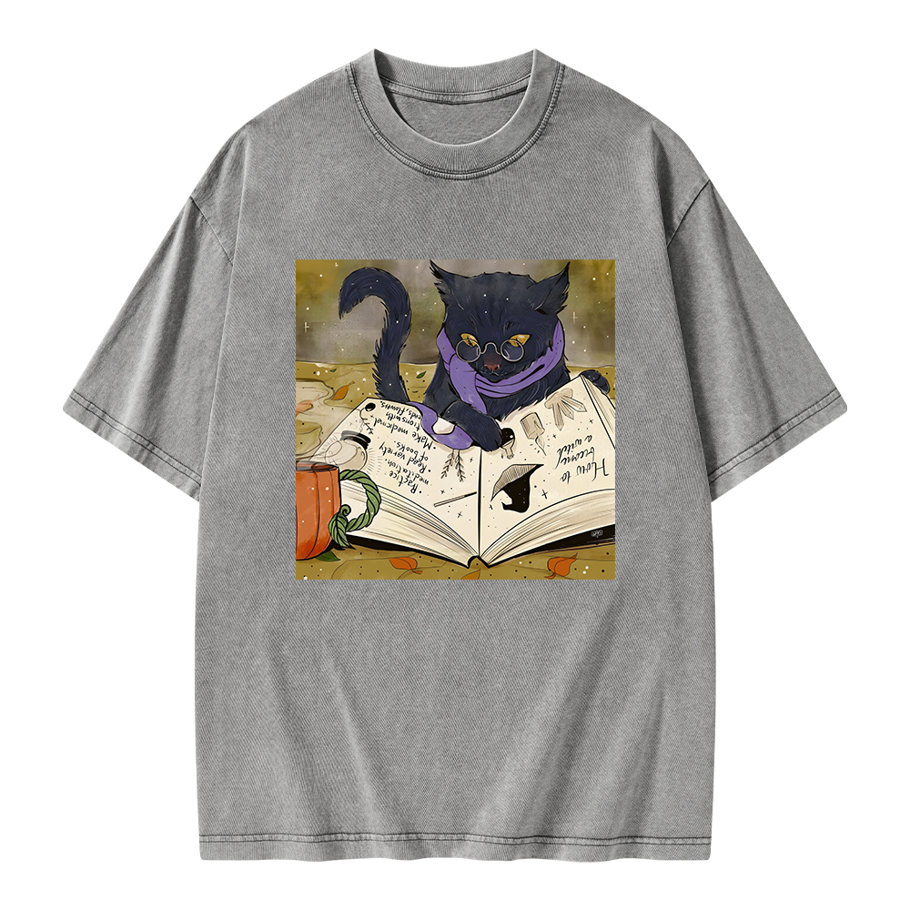 Pagewings Magic Book Lover Unisex Washed T-shirt
