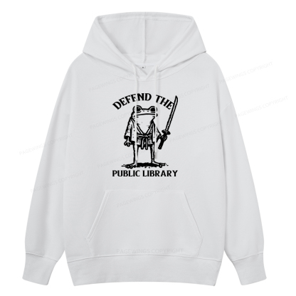 Pagewings Defend Your Public Library Unisex Classic Hoodie