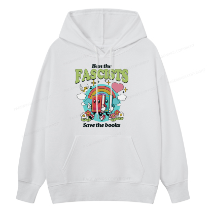 Pagewings Ban the Fascists Save the Books Unisex Classic Hoodie