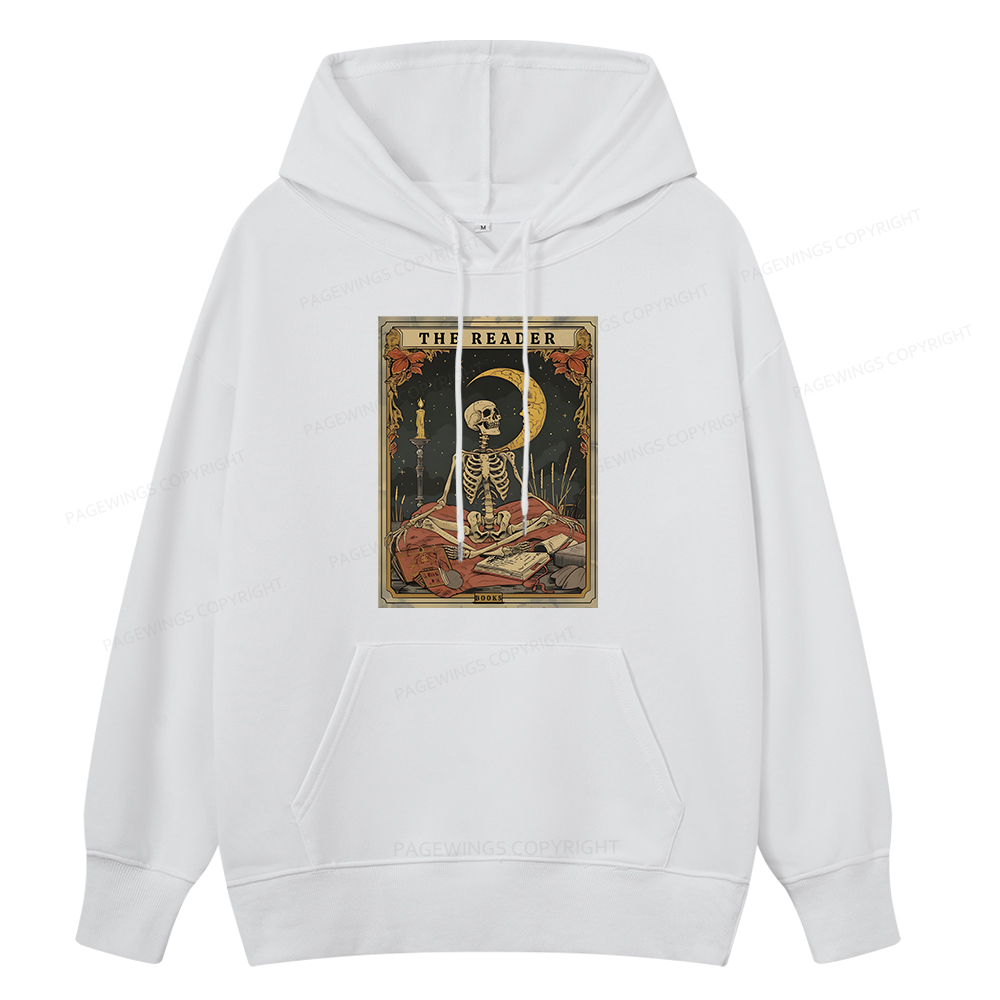 Pagewings The Reader Tarot Card Unisex Classic Hoodie
