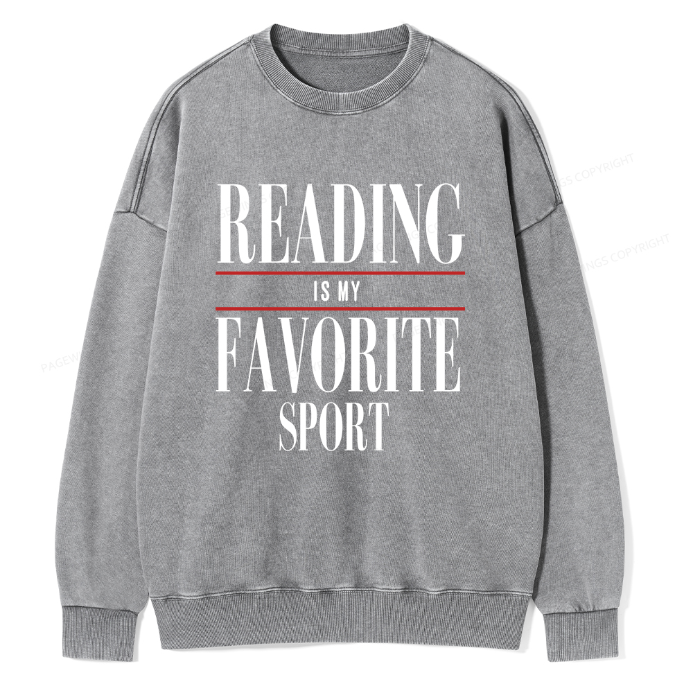 Pagewings Vintage Reading Sweatshirt, Booklover gift  Unisex Washed Sweatshirt