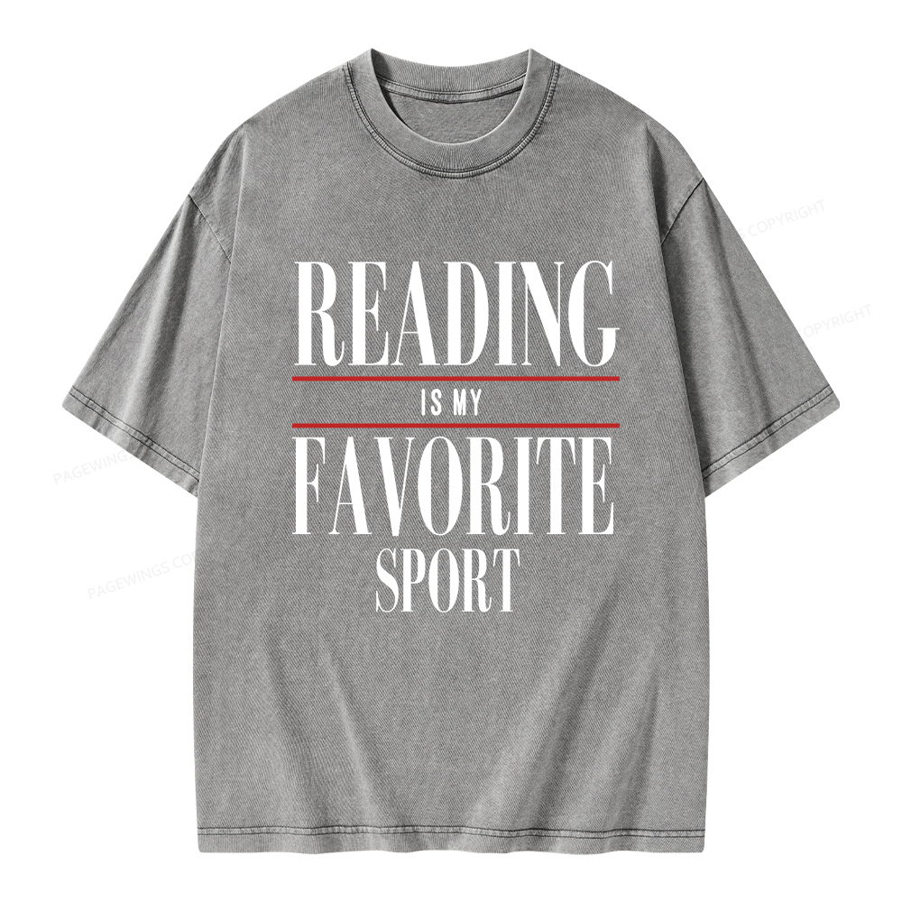 Pagewings Vintage Reading Sweatshirt, Booklover gift  Unisex Washed T-shirt